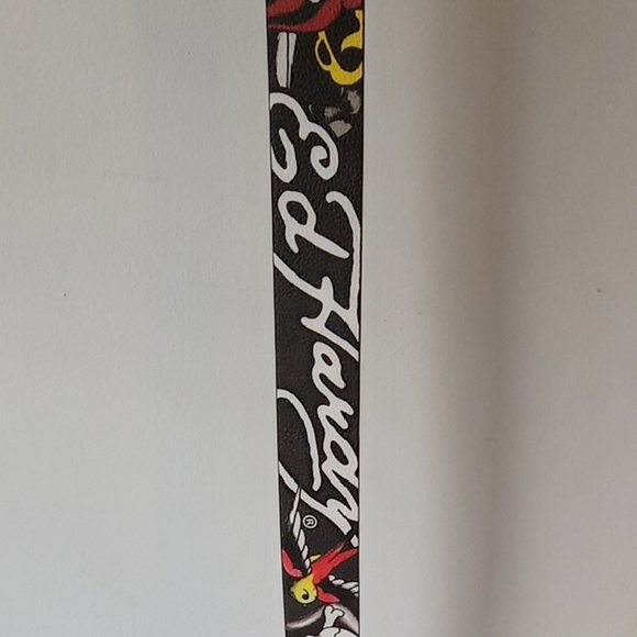 Ed Hardy Tattoo Art Men's Black Belt - Picture 2 of 12